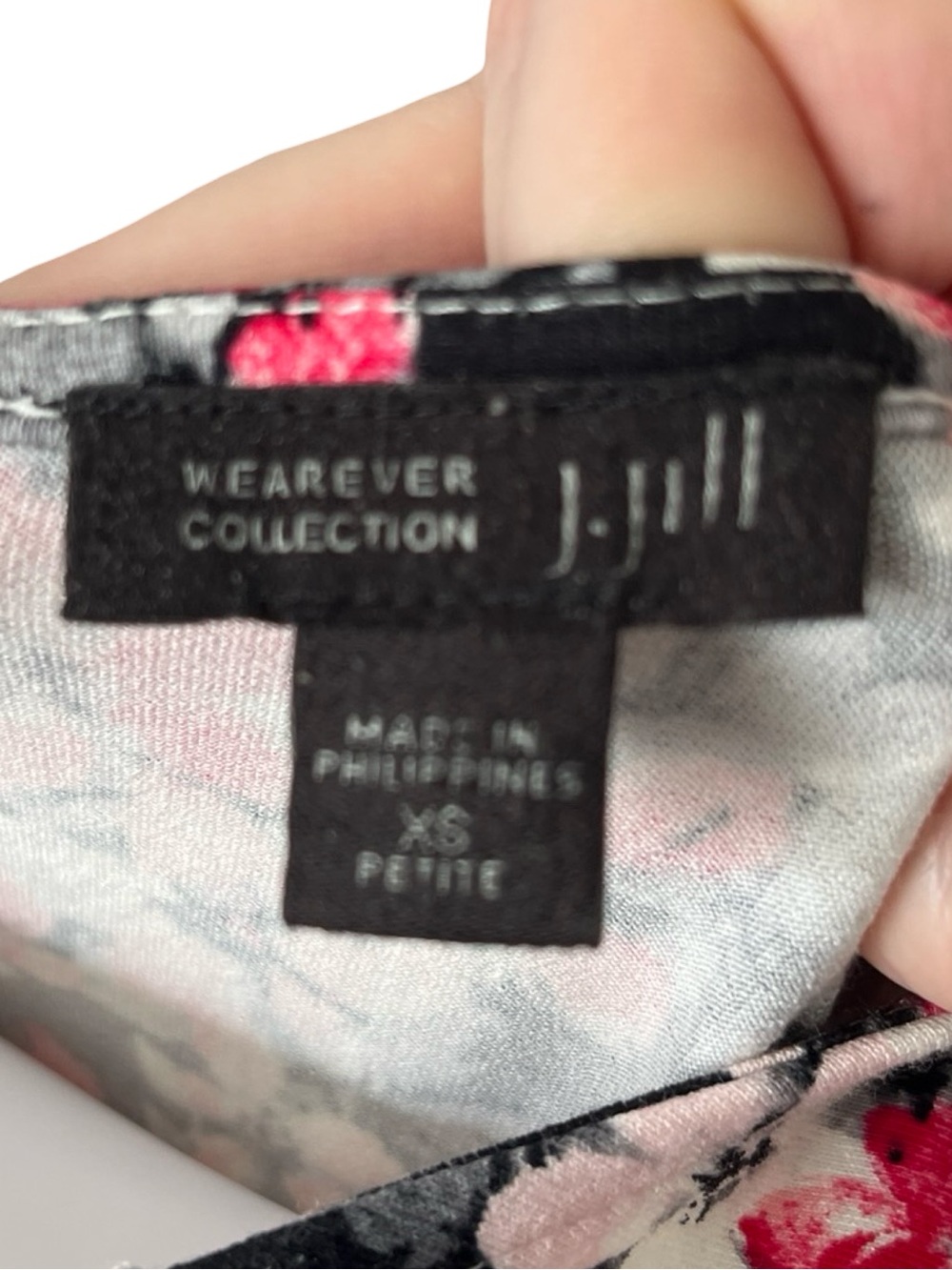 J Jill Wearever Collection Floral Print Dress Sleeveless Romantic Size XS Petite - Picture 5 of 8